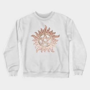 Supernatural rose gold glitter Crewneck Sweatshirt